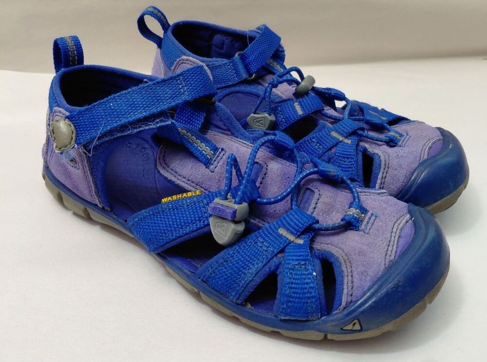 Keen Newport H2 Size 2 Big Kids Blue Purple Sandal Shoes Watershoes